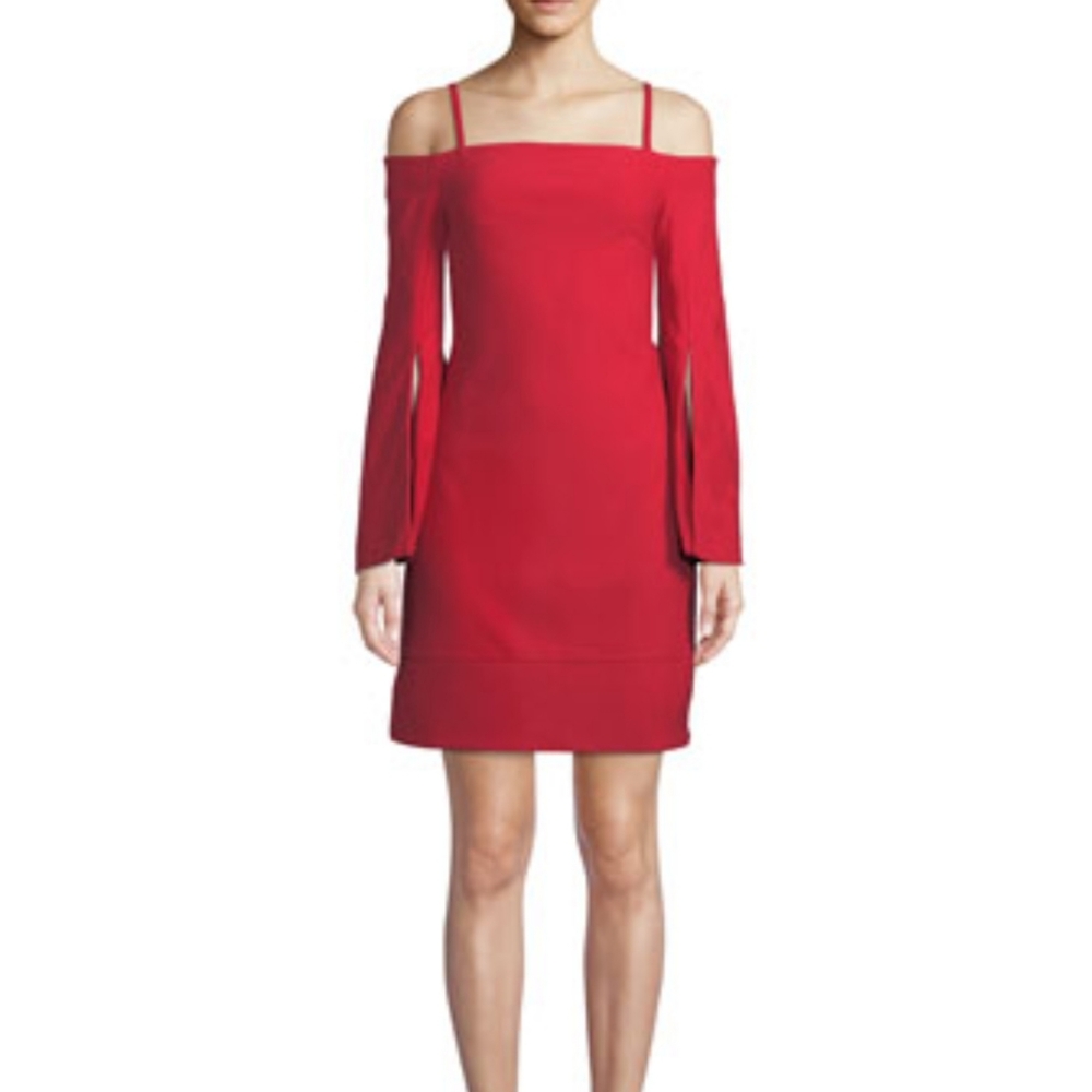 Elliatt of the shoulder red dress size small